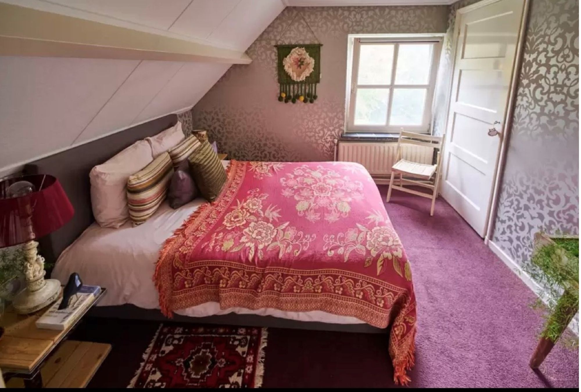 Zilveren slaapkamer